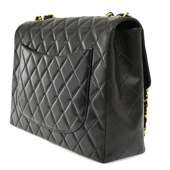 CHANEL CC Matelasse 30 Chain Shoulder Bag Leather Black - Picture 4 of 14